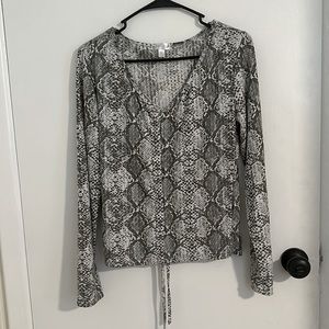 EUC snake print blouse